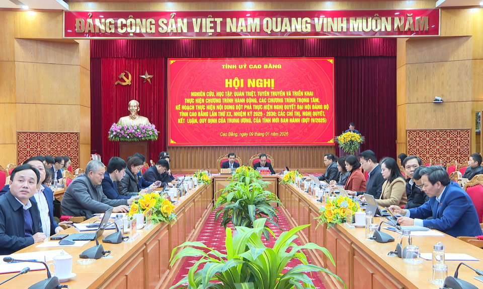 Hội nghị nghiên cứu, quán triệt, triển khai các các chỉ thị, nghị quyết, kết luận, quy định của Trung ương, của tỉnh mới ban hành đợt IV/2025