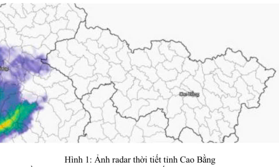 Tin cảnh b&aacute;o d&ocirc;ng, lốc, s&eacute;t, mưa đ&aacute; v&agrave; mưa lớn cục bộ tỉnh Cao Bằng