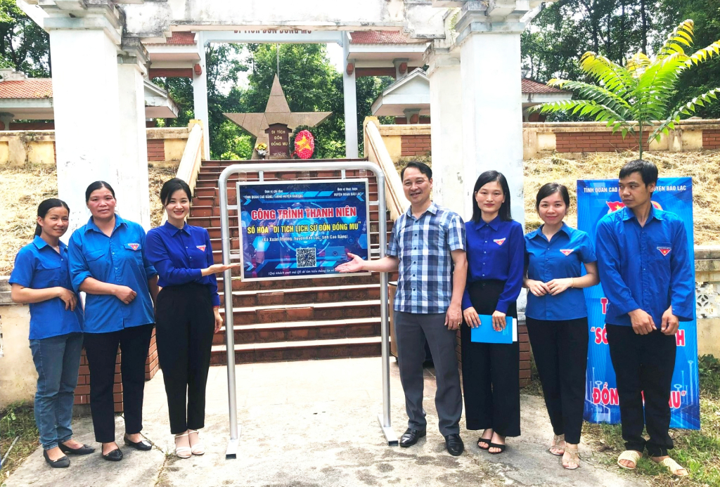 Công trình thanh niên “Số hóa di tích lịch sử Đồn Đồng Mu” khánh thành năm 2023.