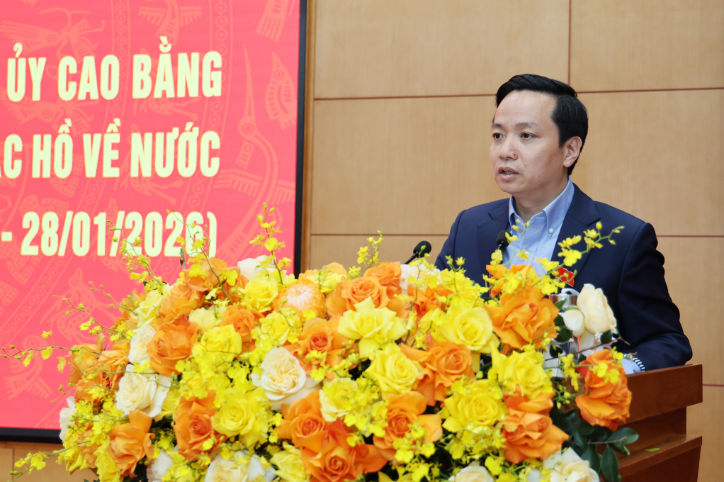 Chủ tịch UBND tỉnh Lê Hải Hòa phát biểu chỉ đạo.