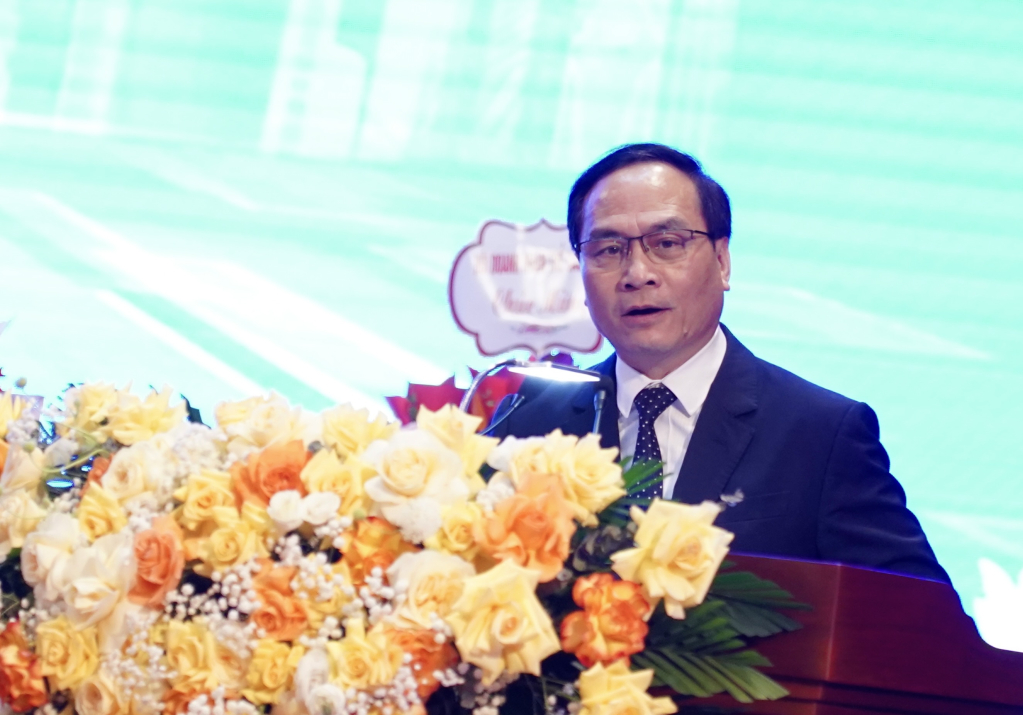 Đồng chí Phạm Ngọc Linh, Phó Chủ tịch Hội Liên hiệp KH&KT Việt Nam phát biểu tại Đại hội.