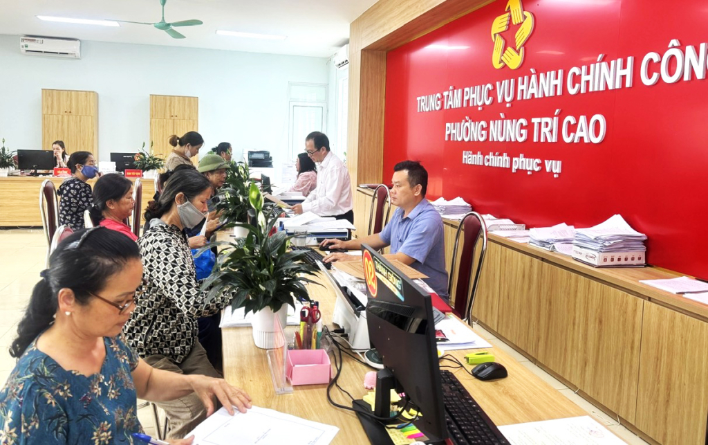 Phường Nùng Trí Cao xây dựng chính quyền cơ sở hiện đại, gần dân, quyết tâm đổi mới vì mục tiêu phục vụ nhân dân tốt hơn.