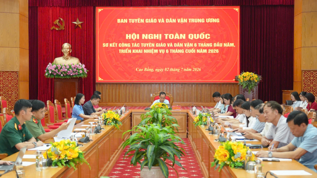 Các đại biểu dự hội nghị tại điểm cầu tỉnh.