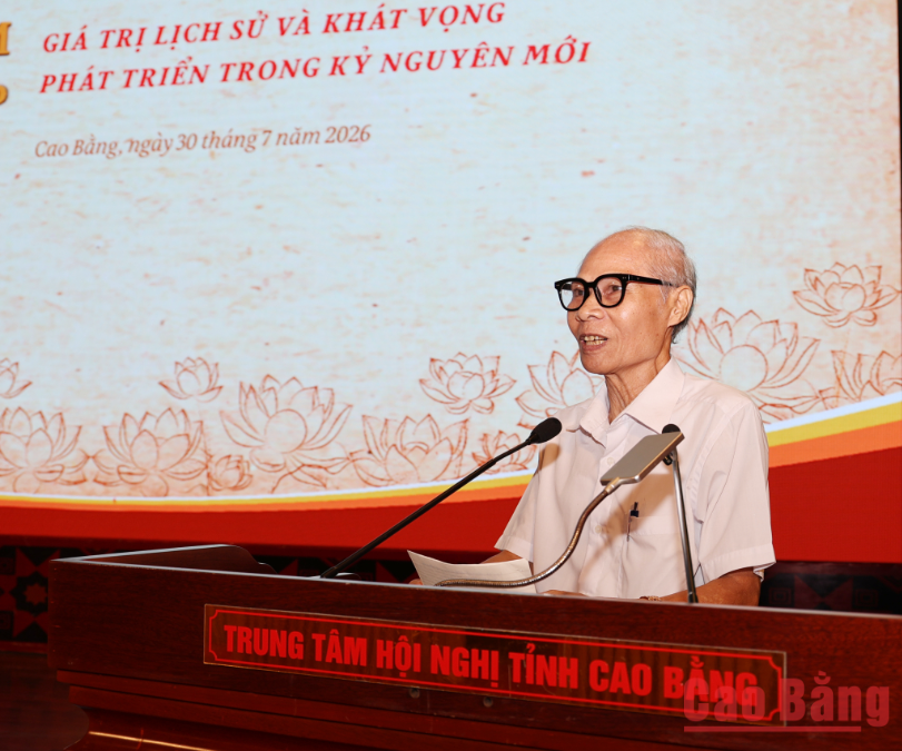 Ông Nguyễn Niên, nguyên Phóng viên Báo Việt Nam Độc lập tham luận chủ đề