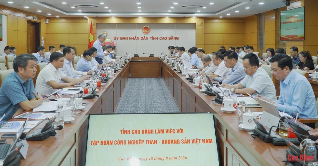 Toàn cảnh buổi làm việc.