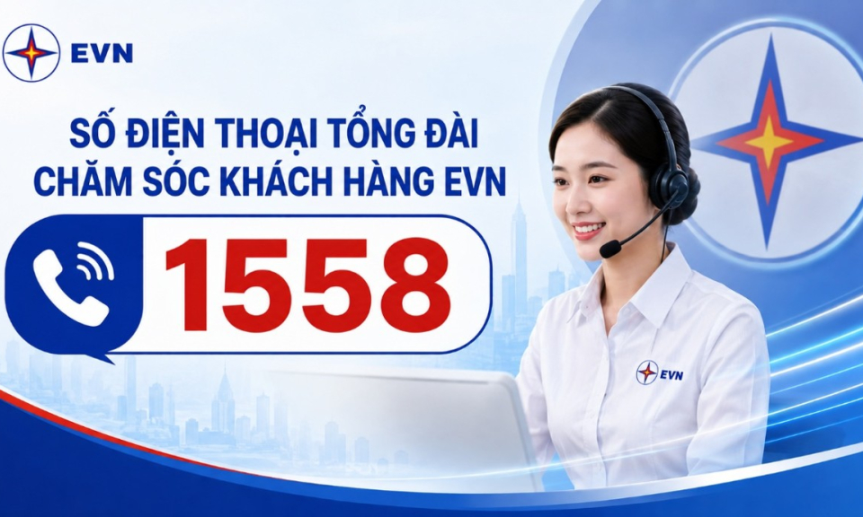 Đưa v&agrave;o hoạt động số điện thoại Tổng đ&agrave;i Chăm s&oacute;c kh&aacute;ch h&agrave;ng EVN 1558 từ 15/8